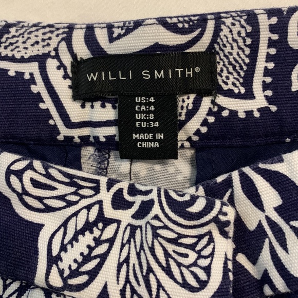 Navy Blue and White Willi Smith Shorts - Picture 2 of 7